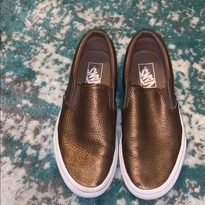 Brown Metallic Vans